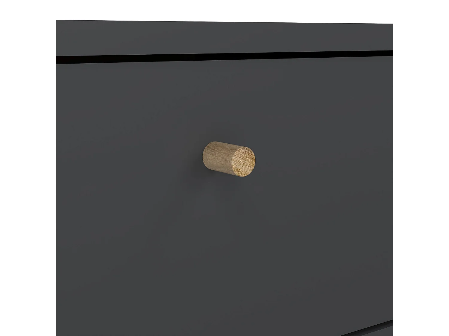 Chevet Dsal, Commode basse, Table de nuit, Étagère de chevet, 50x39 h72 cm, Gris