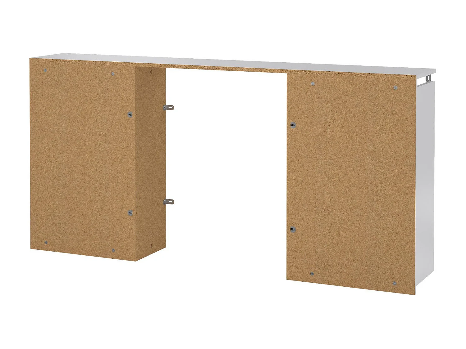 Drot nachtkastje, Lage ladekast, Nachtkastje, Bedplank, 165x26 h80 cm, Wit