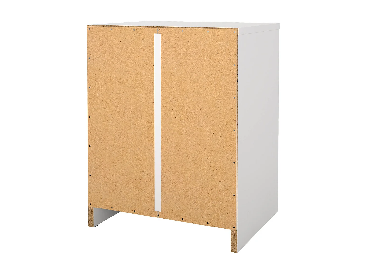 Kastri nachtkastje, Lage ladekast, Nachtkastje, Bedplank, 38x30 h48 cm, Wit