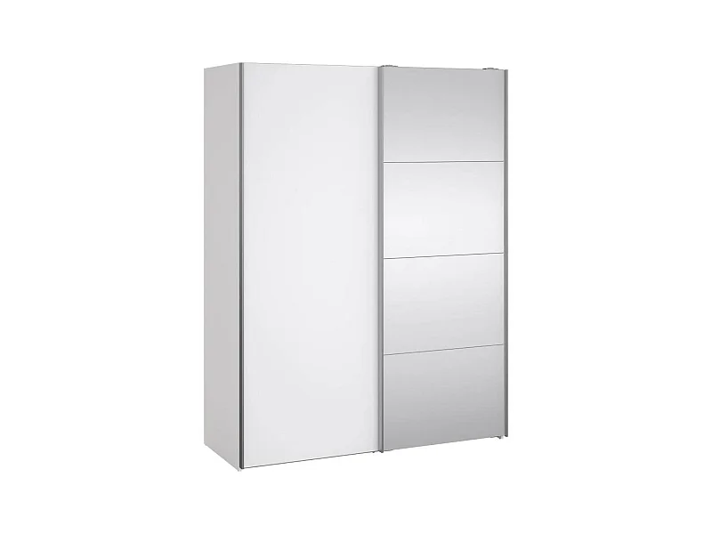 Garde-robe 2 portes Dspur, Meubles de chambre, Penderie de plain-pied, Placard à vêtements, 150x61 h200 cm, Blanc