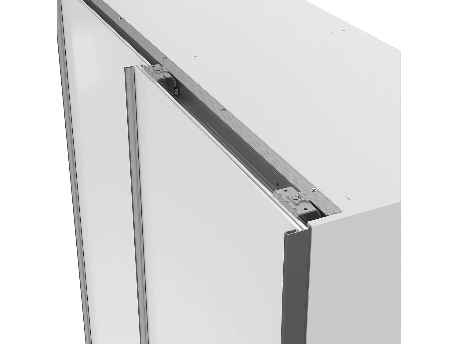 Armario 2 puertas Dstang, Muebles de dormitorio, Vestidor, Armario de ropa, 150x61 h200 cm, Blanco