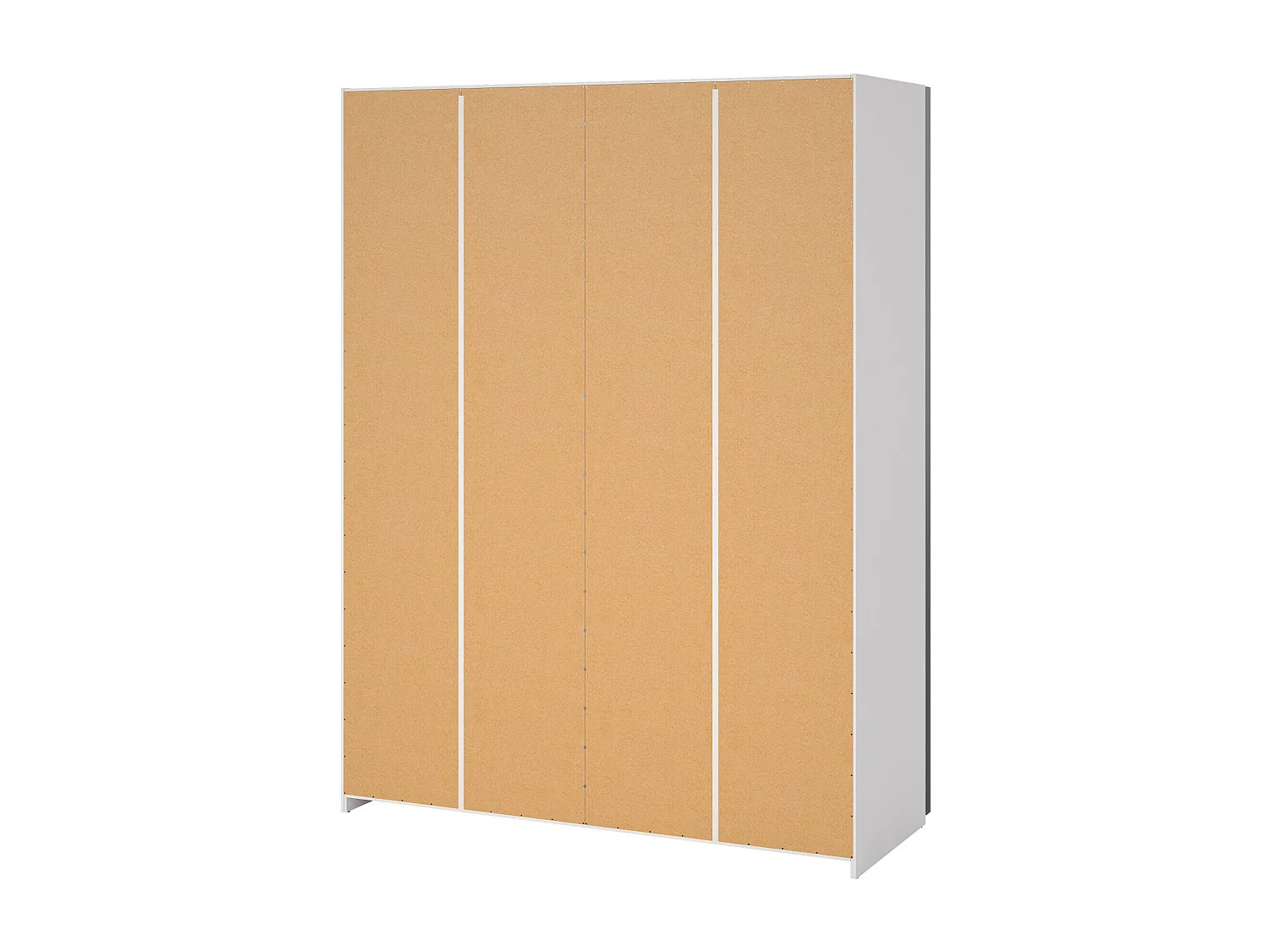 Garde-robe 2 portes Dstang, Meubles de chambre, Penderie de plain-pied, Placard à vêtements, 150x61 h200 cm, Blanc
