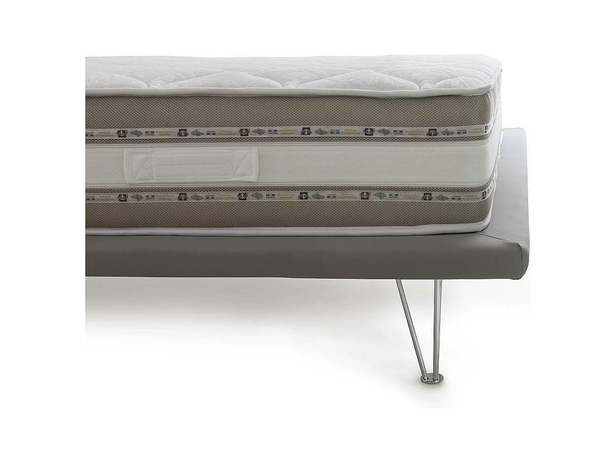 Colchão duplo Dmirant, colchão Memory Foam e Gel com 9 zonas diferenciadas, 100% Fabricado na Itália, Antiácaro e Hipoalergênico, 140x200h27 cm