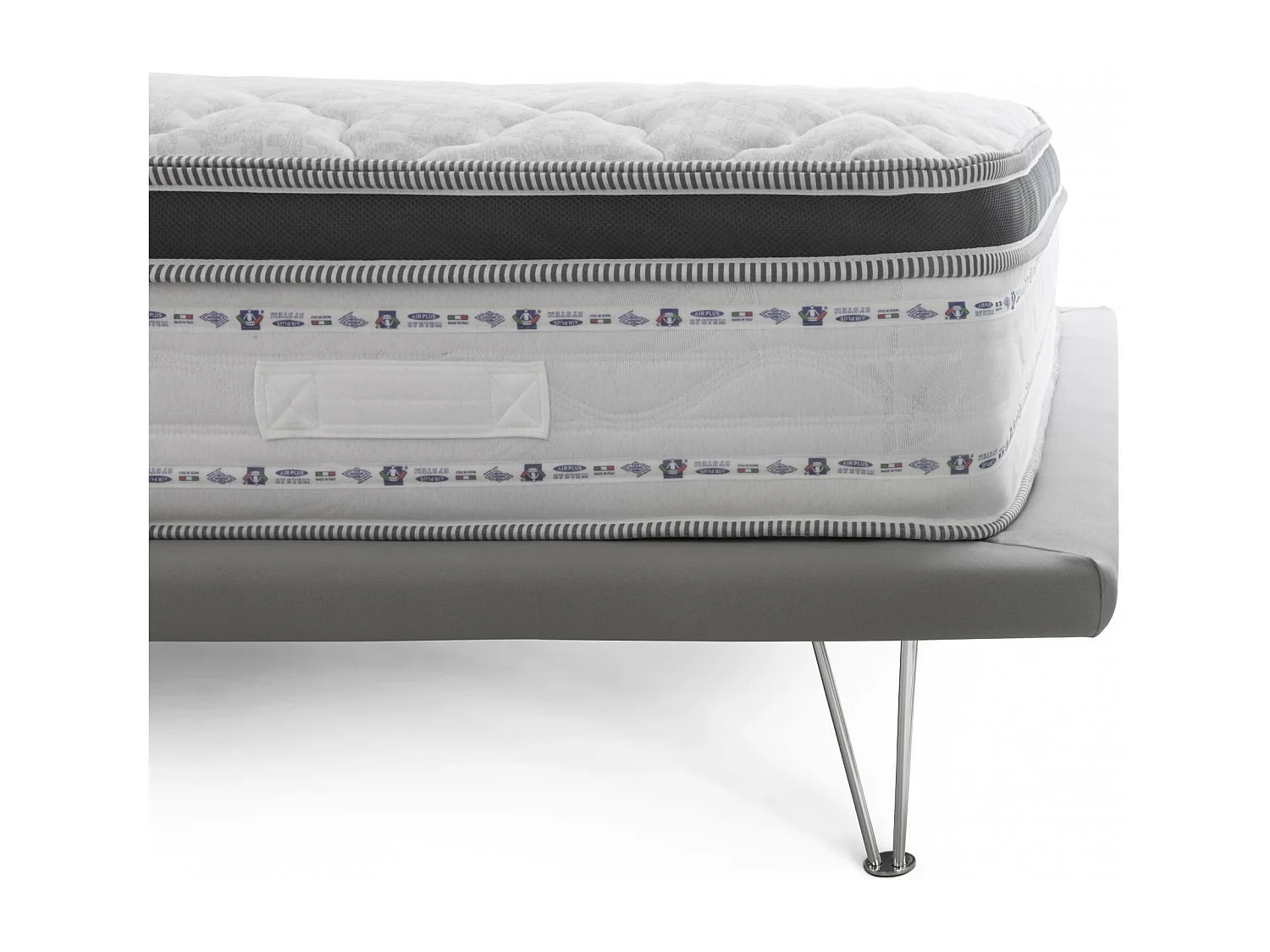 Matelas double Dmadonn, déhoussable en Memory Foam+Gel et ressorts ensachés, 100% Made in Italy, anti-acariens et hypoallergénique, 180x200h27 cm
