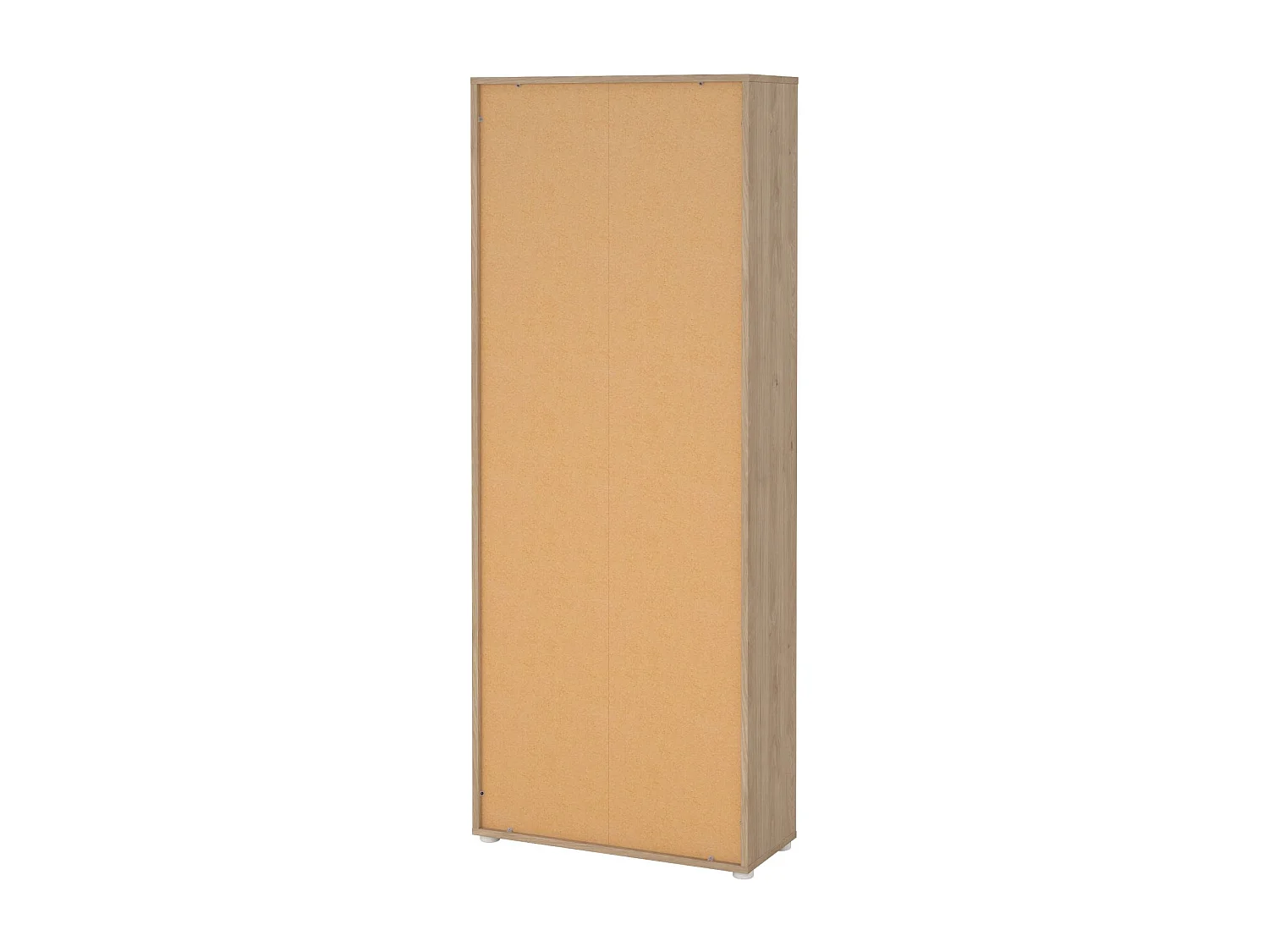 Bücherregal Dtavca, Büroregal, Mobiler Buchhalter, Bücherbrett, 80x34 h205 cm, Eiche und WeiÃŸ