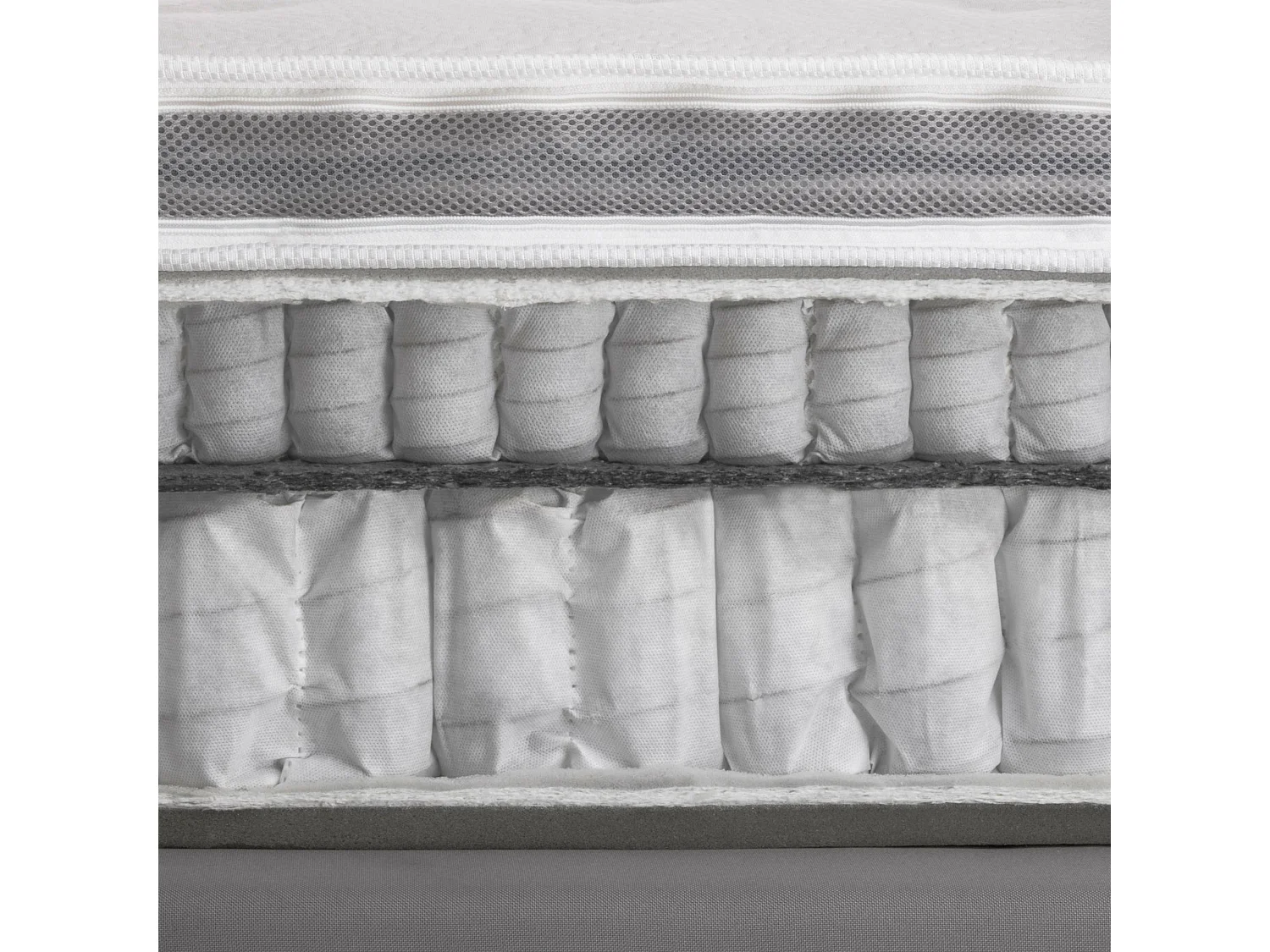 Dgiudic dubbele matras, orthopedisch in traagschuim en pocket microveren, 100% Made in Italy, anti-mijt en hypoallergeen, 120x190h37 cm