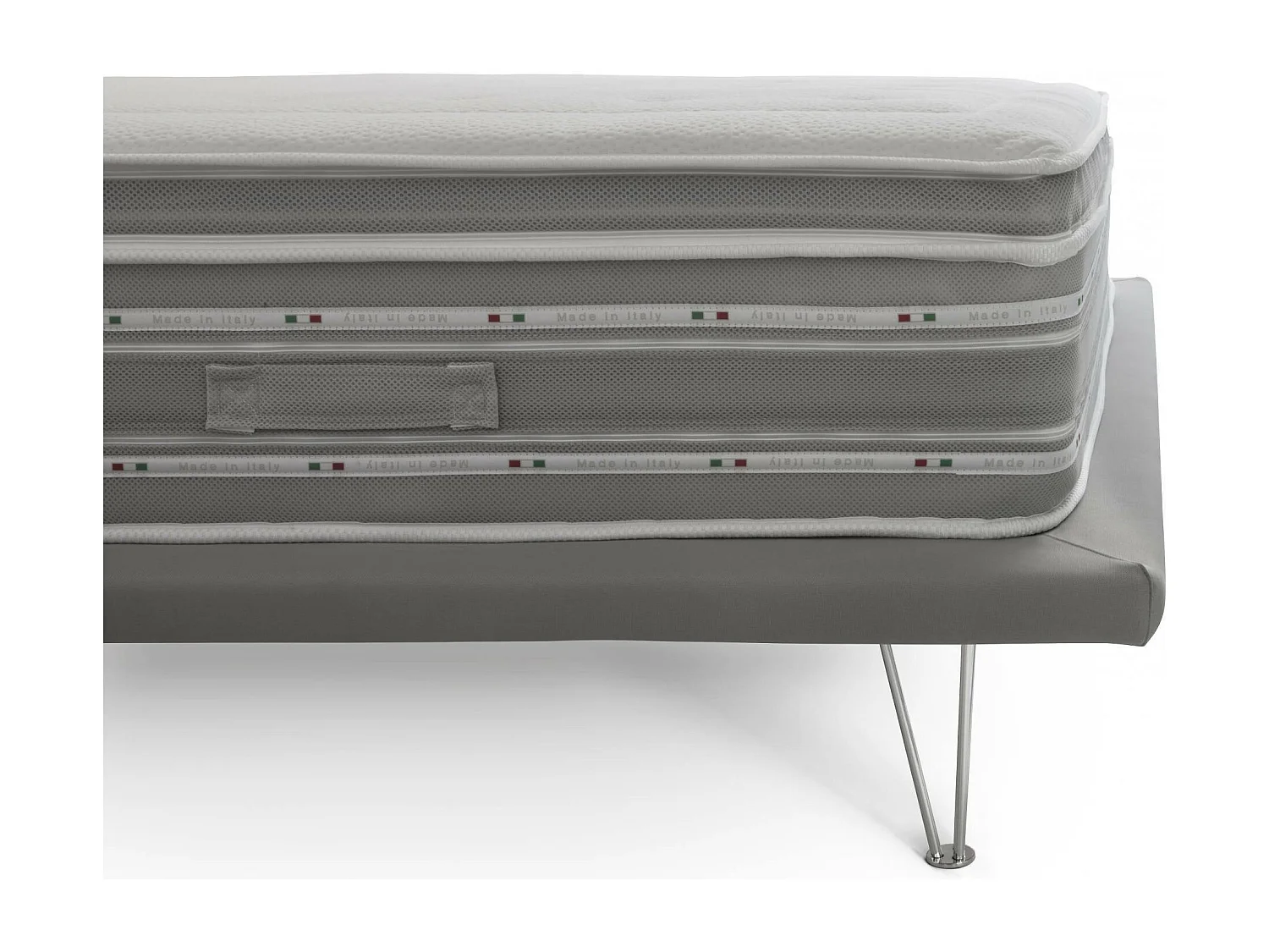 Matelas double Dgiudic, orthopédique en mousse à mémoire de forme et microressorts ensachés, 100% Made in Italy, anti-acariens et hypoallergénique, 120x190h37 cm
