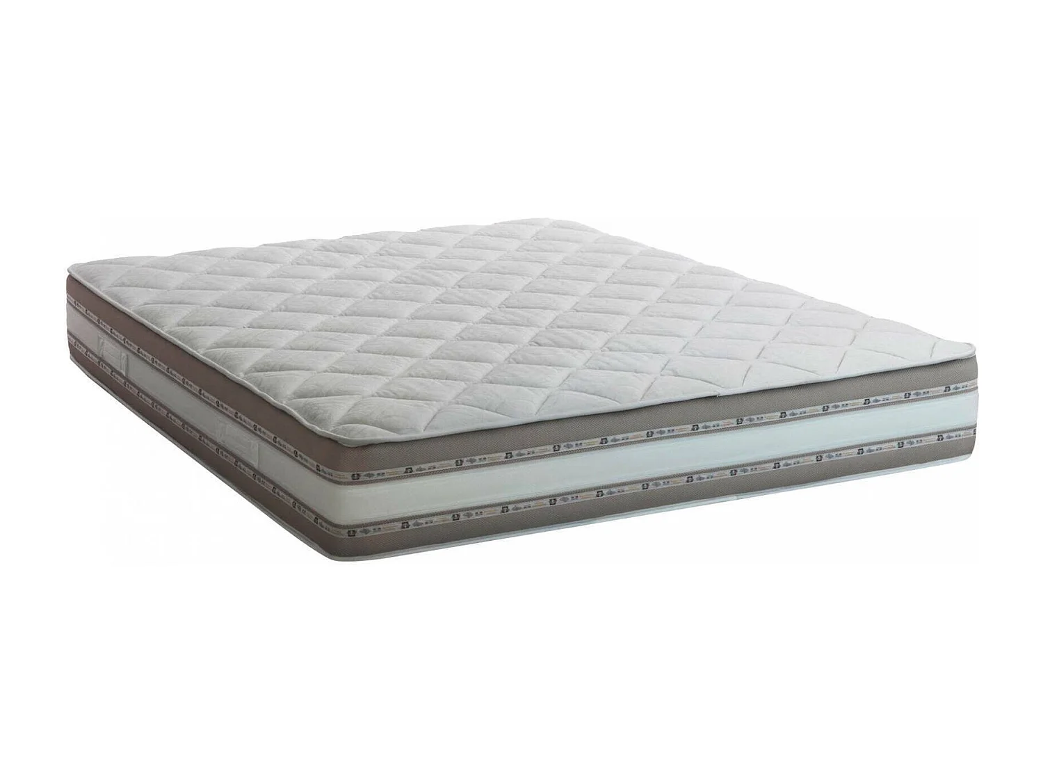 Doppelmatratze Dkiwio, Herausnehmbare Matratze aus Memory Foam und Gel Waterfoam, 100% Made in Italy, Anti-Milbe und hypoallergen, Cm 160x190 h27