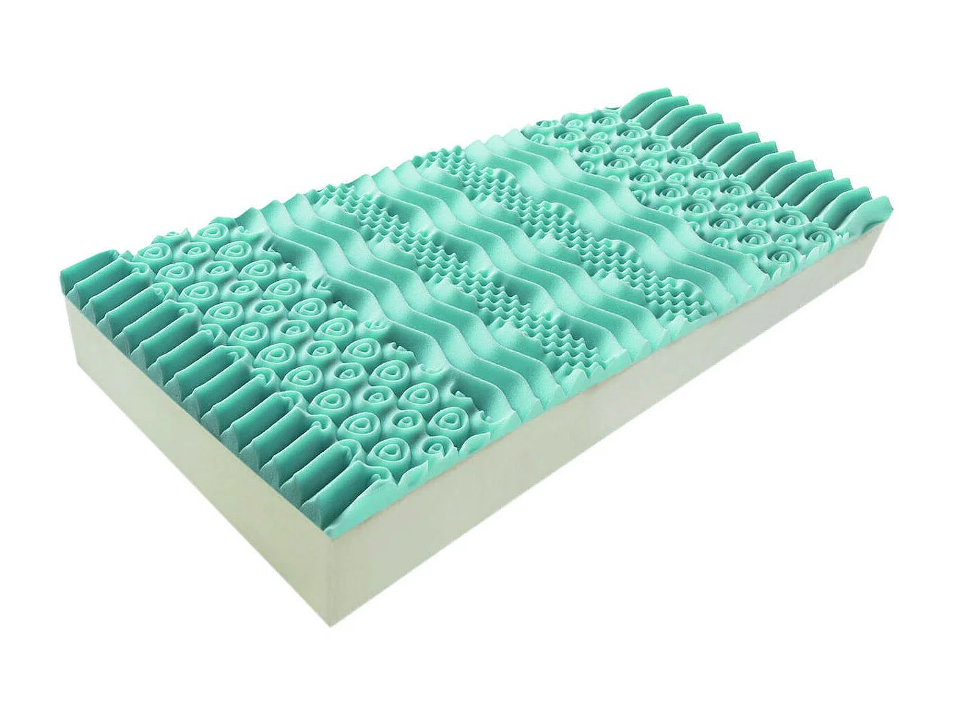 Doppelmatratze Dkiwio, Herausnehmbare Matratze aus Memory Foam und Gel Waterfoam, 100% Made in Italy, Anti-Milbe und hypoallergen, Cm 160x190 h27