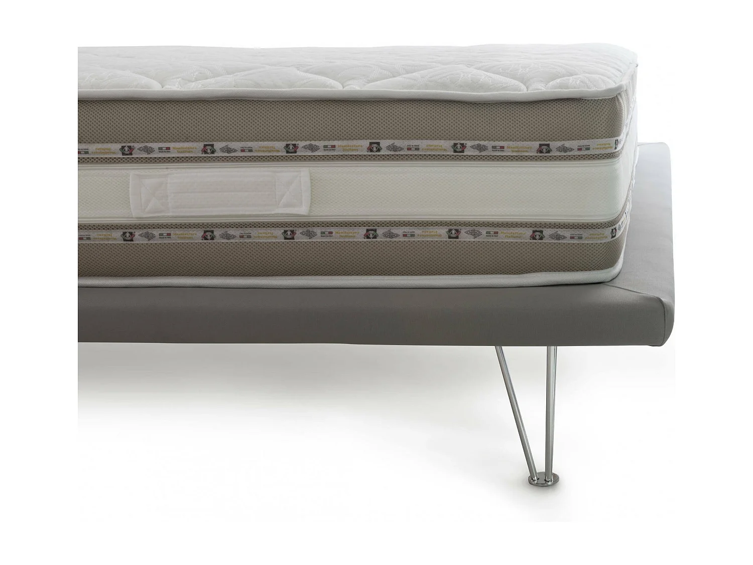 Doppelmatratze Dkiwio, Herausnehmbare Matratze aus Memory Foam und Gel Waterfoam, 100% Made in Italy, Anti-Milbe und hypoallergen, Cm 160x190 h27