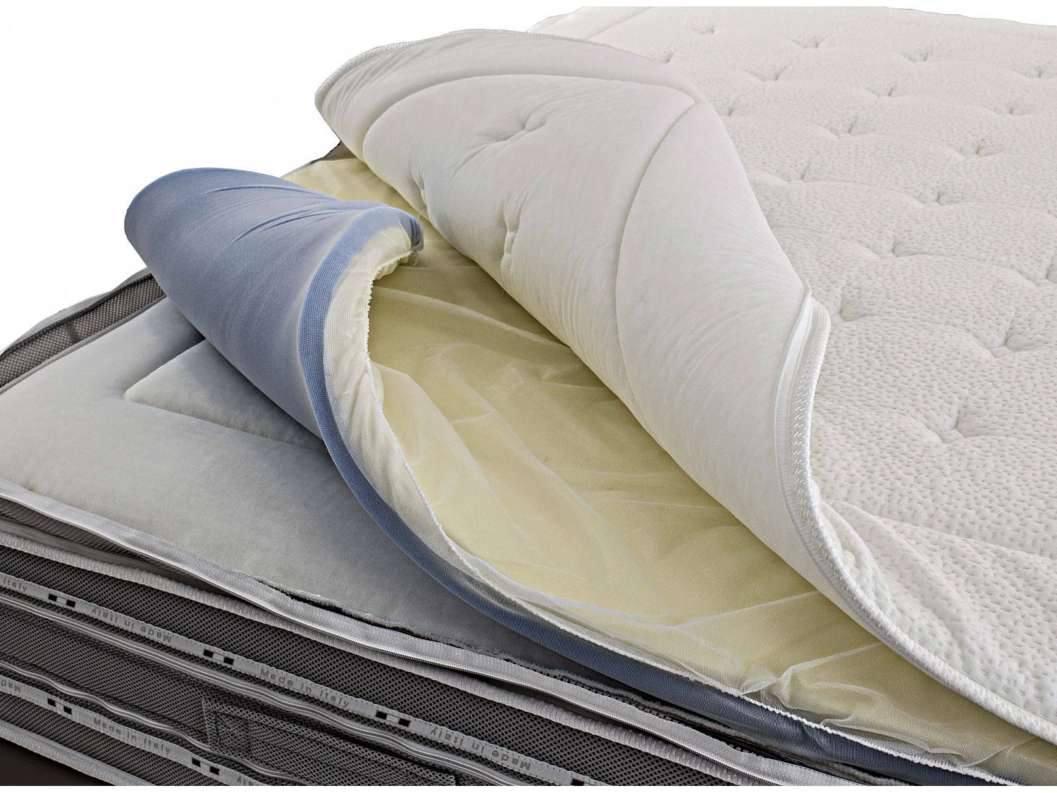 Dme dubbele matras, orthopedisch in traagschuim en pocket microveren, 100% Made in Italy, anti-mijt en hypoallergeen, 160x190h37 cm