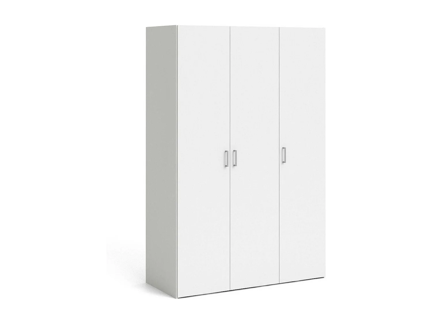 Guardaroba 3 Ante Dsegr, Armadio Camera da Letto Appendiabiti, 49x115 cm Bianco