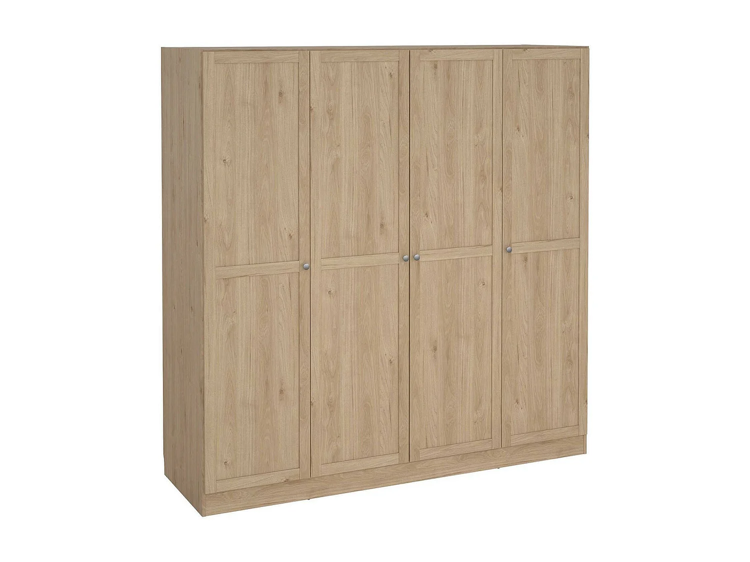 Grande Garde-robe Dserr, Meubles de chambre, Penderie de plain-pied, Placard à vêtements, 196x62 h200 cm, Chêne clair
