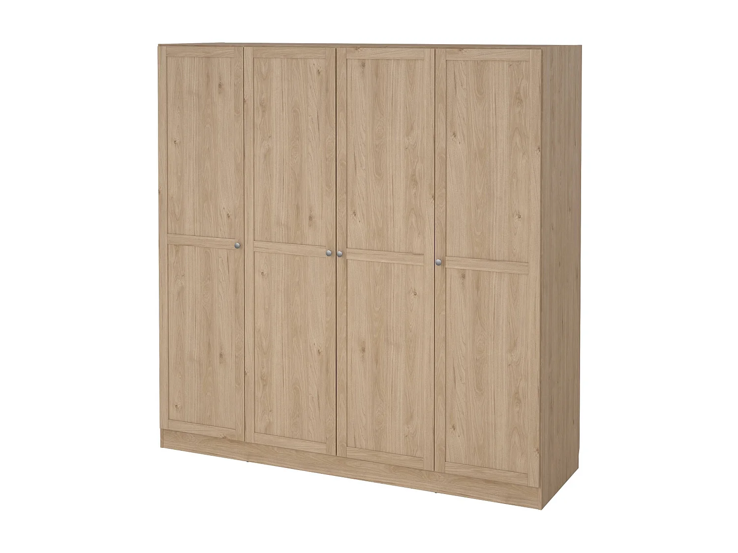 Grande Garde-robe Dserr, Meubles de chambre, Penderie de plain-pied, Placard à vêtements, 196x62 h200 cm, Chêne clair