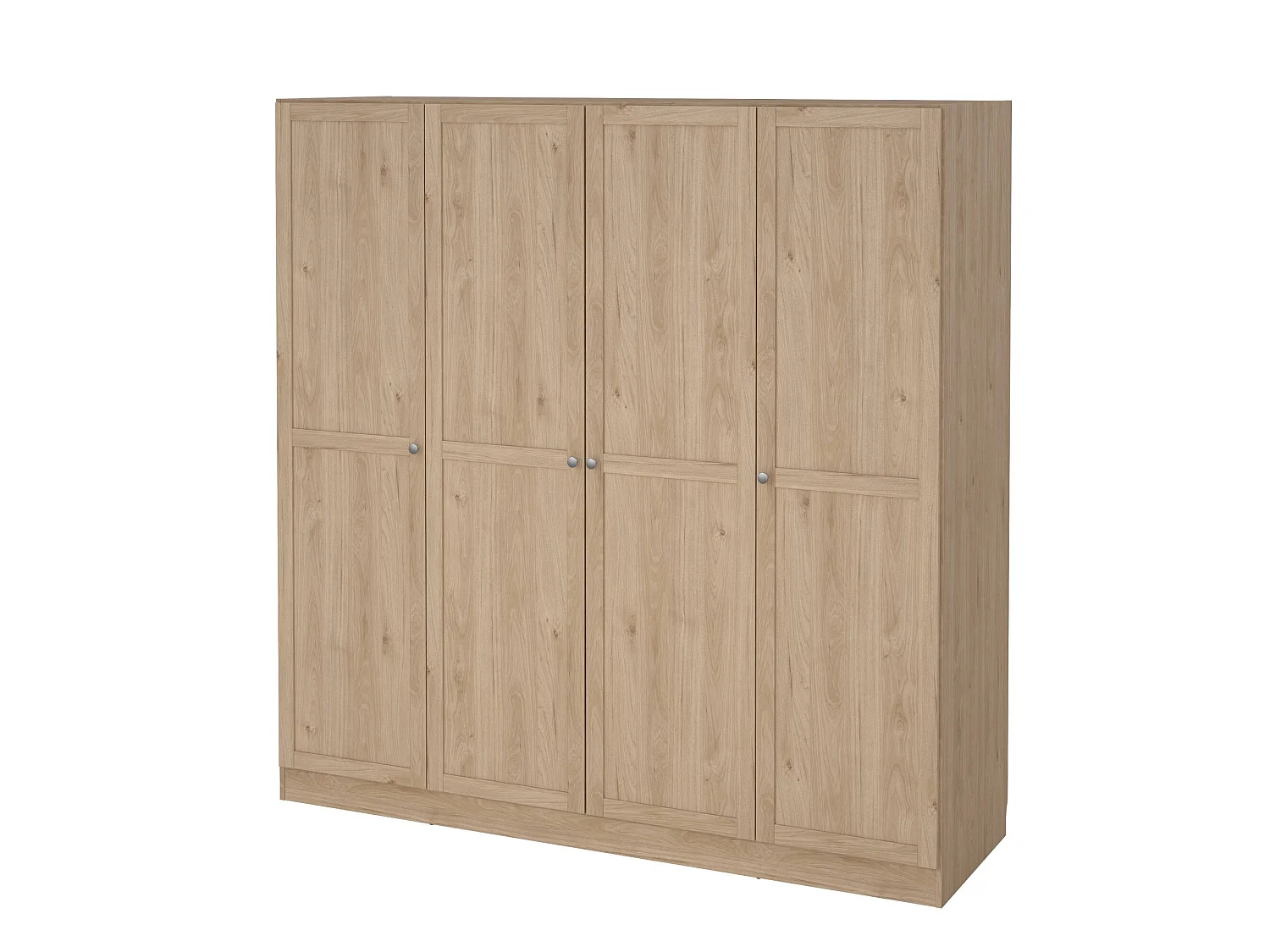 Grande Garde-robe Dserr, Meubles de chambre, Penderie de plain-pied, Placard à vêtements, 196x62 h200 cm, Chêne clair