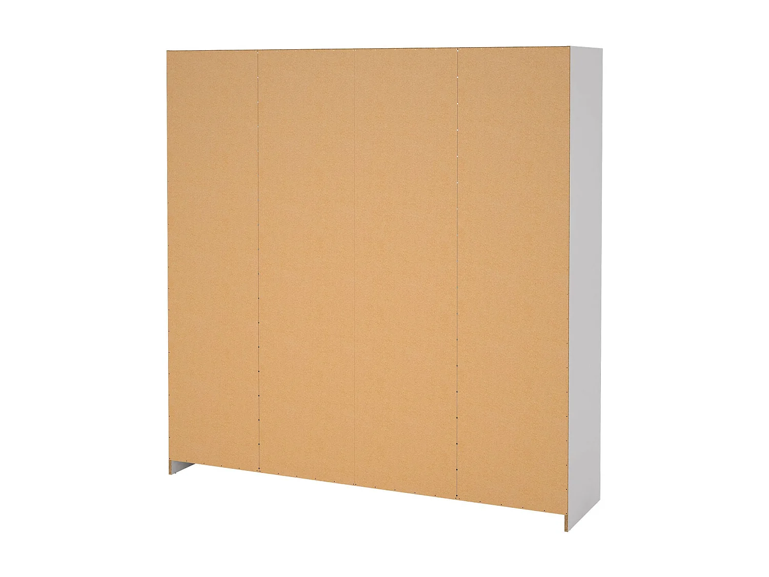 GroÃŸer Kleiderschrank Dserafin, Schlafzimmermöbel, Schrank, Garderobe, 196x50 h200 cm, WeiÃŸ
