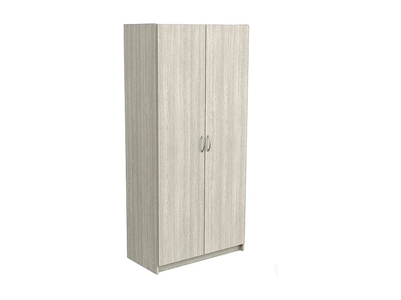 Armadio Multiuso 2 Ante Zadok, 5 Ripiani, 41.4x169.5h cm Marrone Rovere