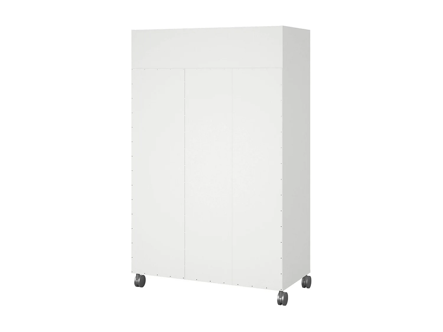 Guardaroba Grande Alfango, 5 Ripiani, 48.25x160h cm Bianco, Armadio Camera da Letto