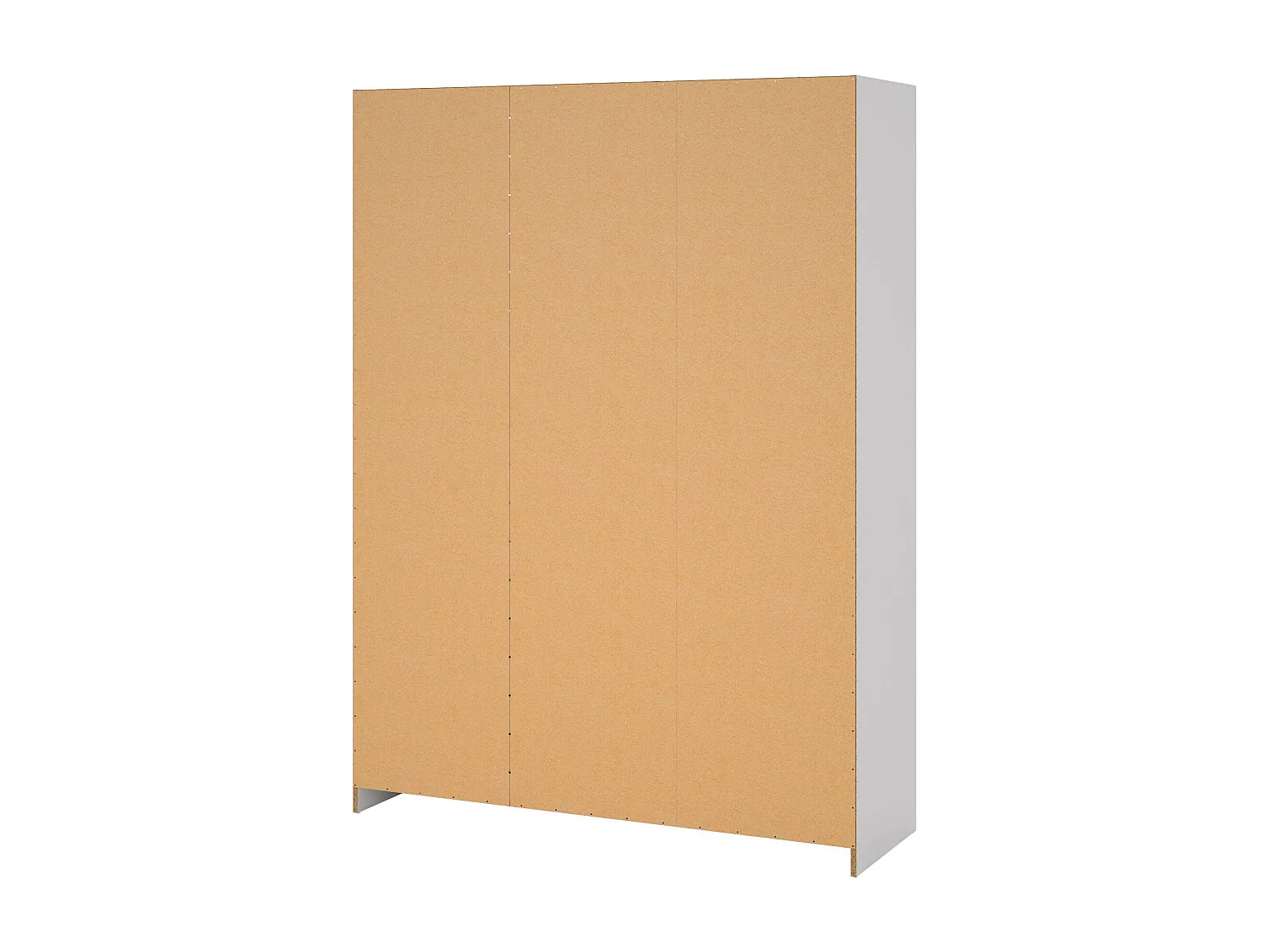 Garde-robe 3 portes Dsenk, Meubles de chambre, Penderie de plain-pied, Placard à vêtements, 147x50 h200 cm, Blanc