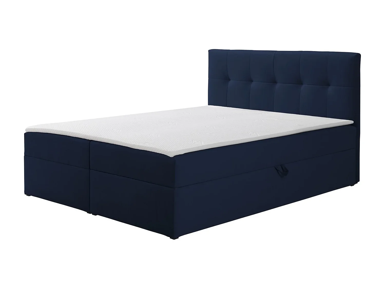 Boxspring toronto - 160x200 cm marineblauw amor velvet 4314 - tweepersoons