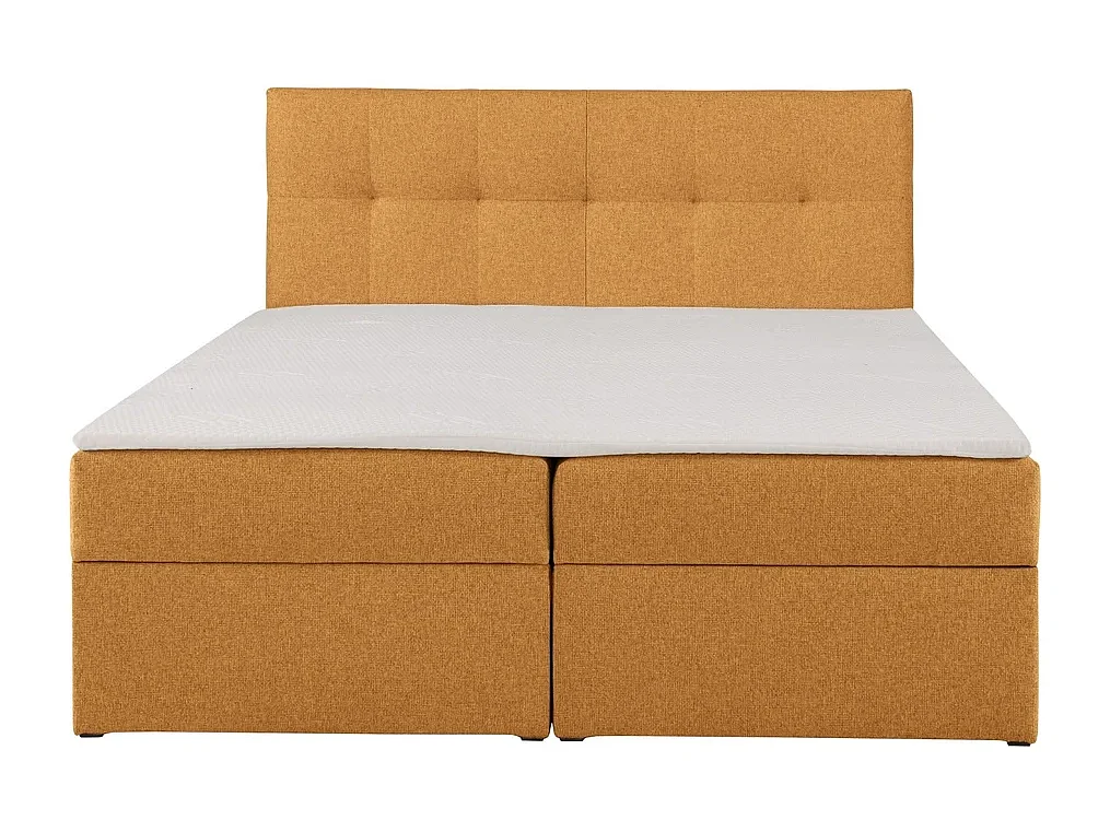 Boxspringbett toronto - 160x200 cm honig herbi 80 - webstoff bettkasten
