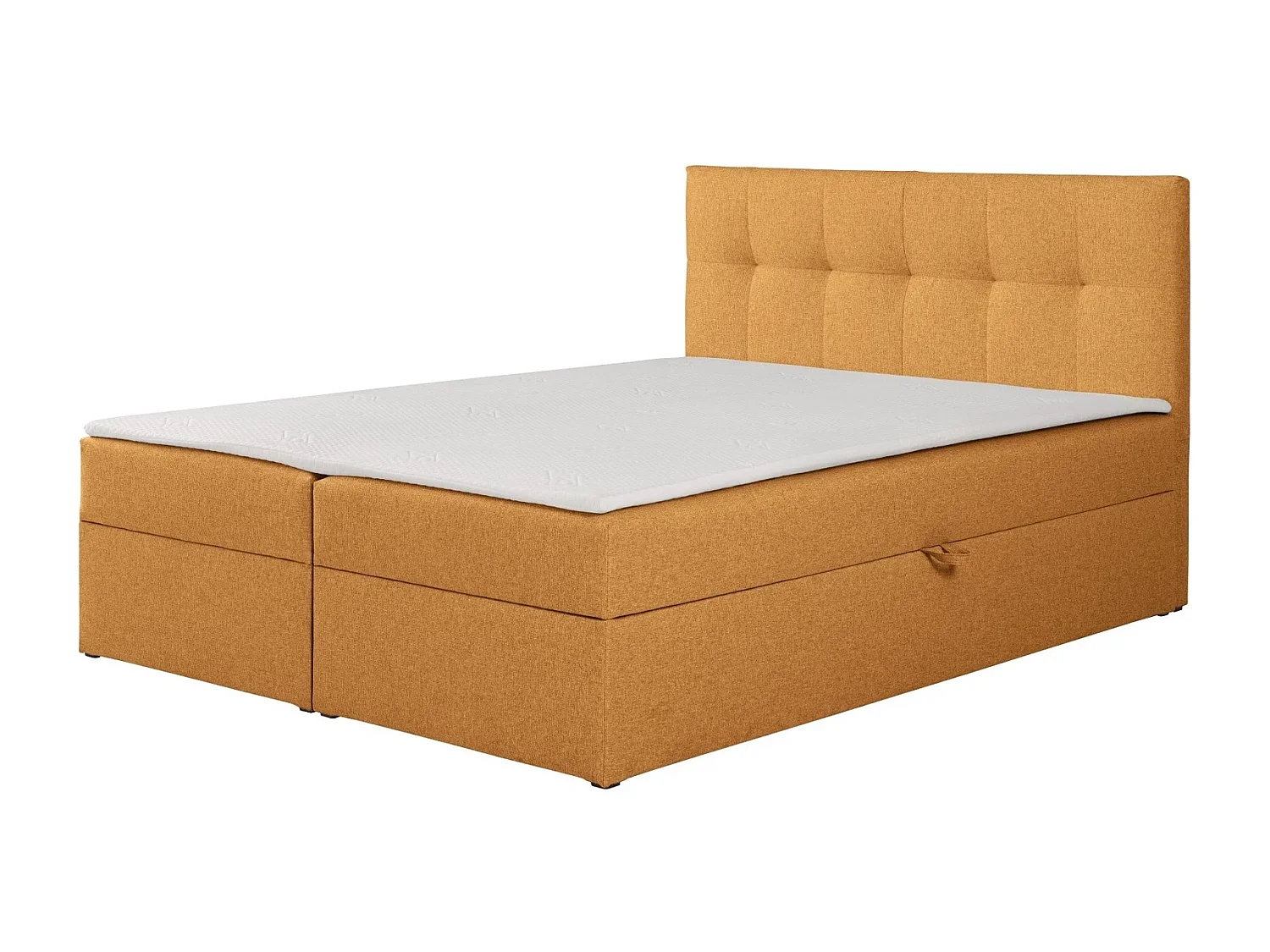 Boxspringbett toronto - 160x200 cm honig herbi 80 - webstoff bettkasten