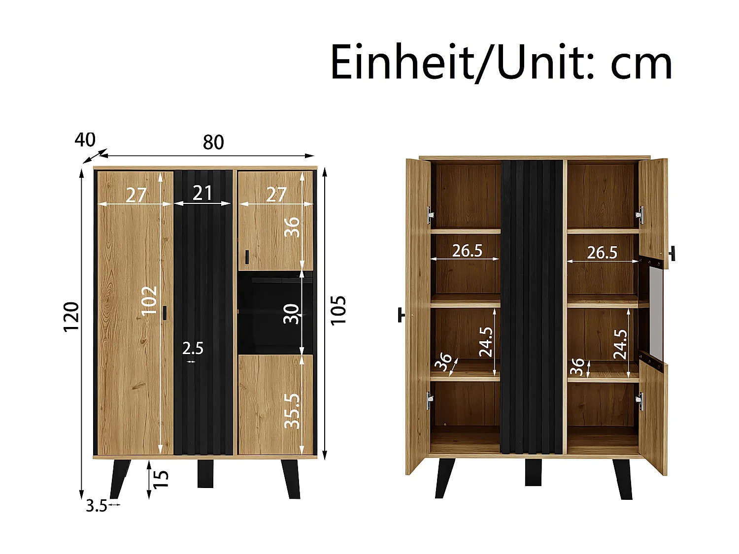 Ensemble Salon 3 Pièces - Table Basse Avec Rangement - Meuble TV 170 x 40 x 50,5 cm - Buffet LED - Panneau De Particules+Verre - Noir+Bois