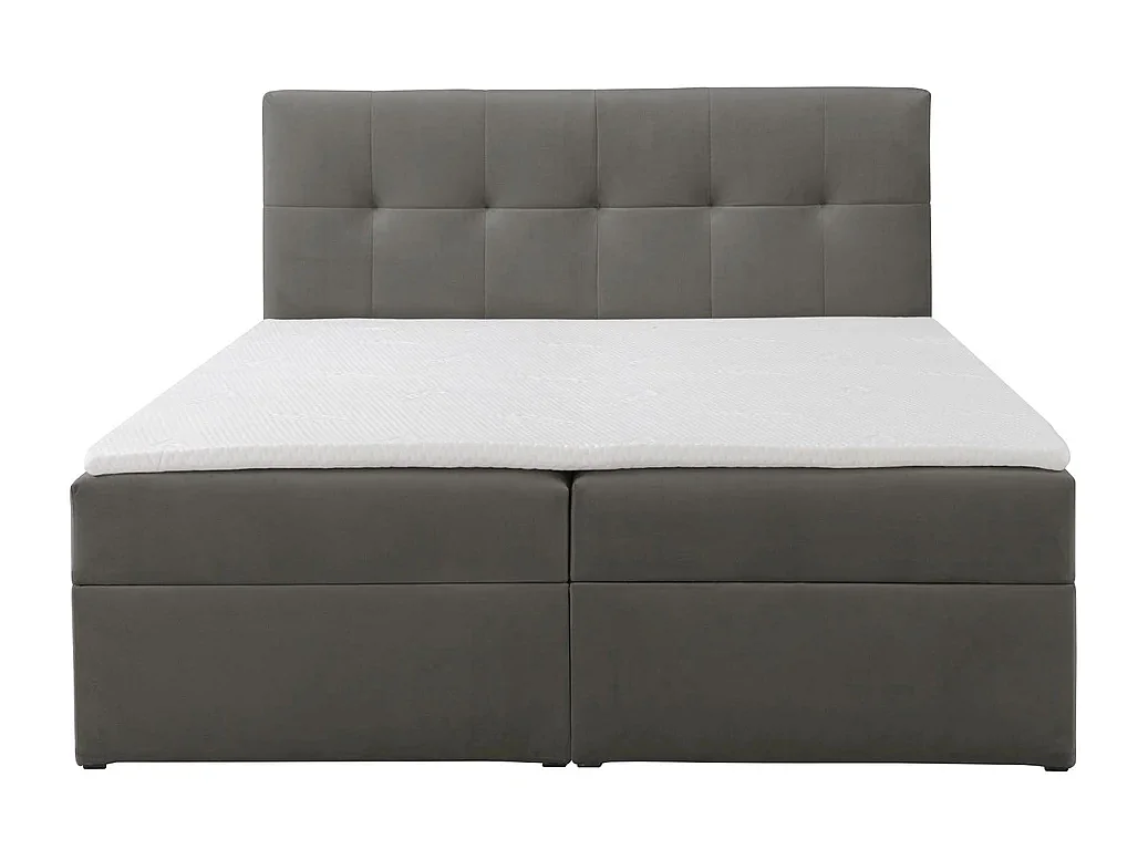Boxspring toronto - 180x200 cm donkergrijs amor velvet 4338 - tweepersoons