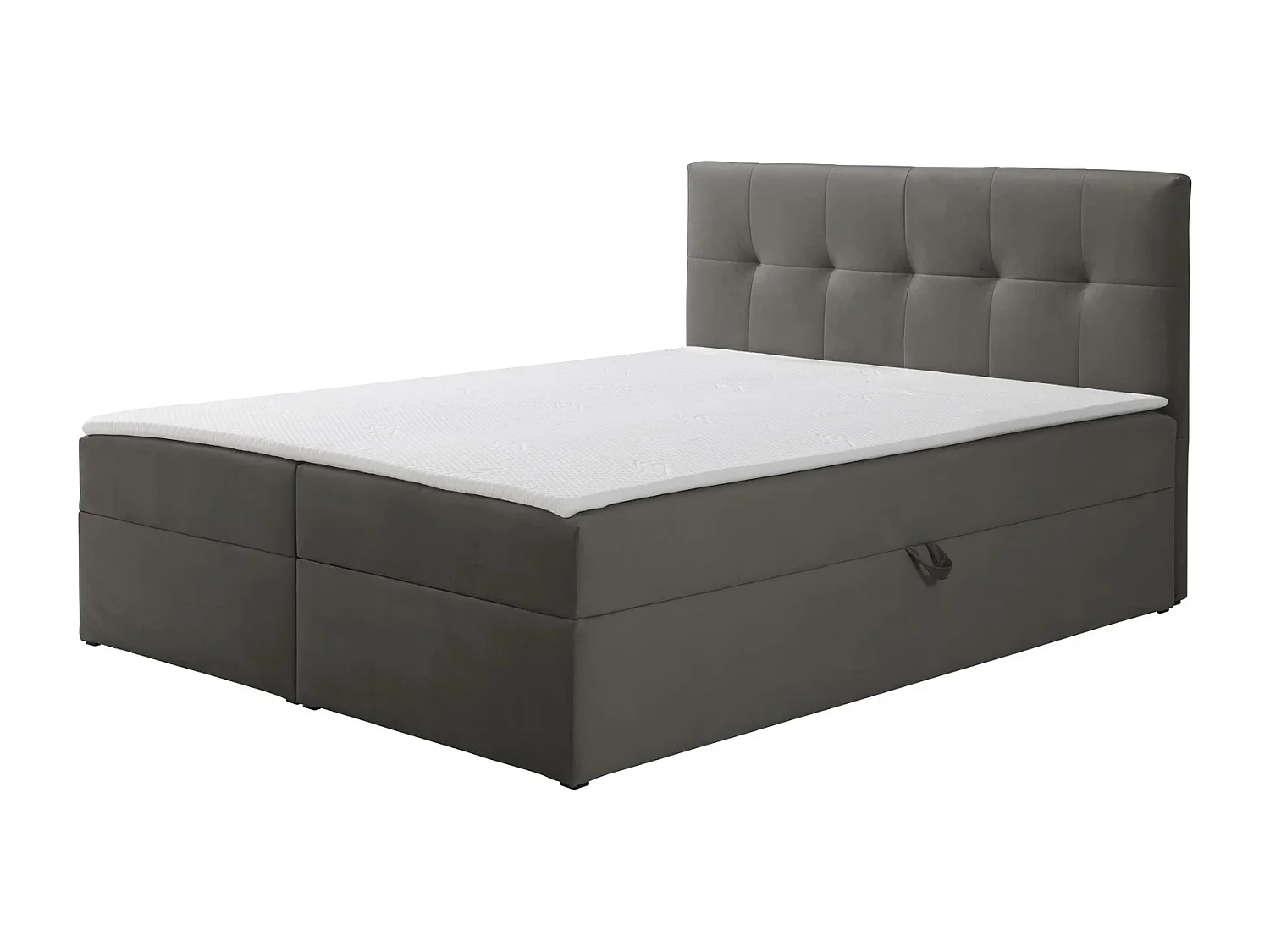 Boxspring toronto - 180x200 cm donkergrijs amor velvet 4338 - tweepersoons