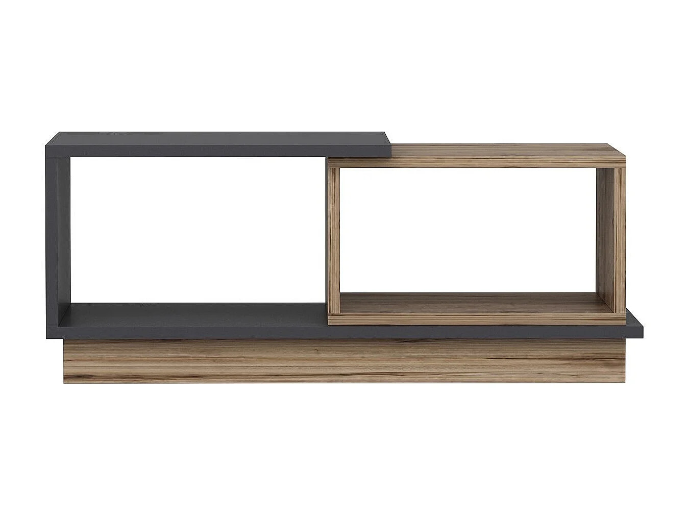 Table basse Ophilia L90xP45cm Chêne et Anthracite