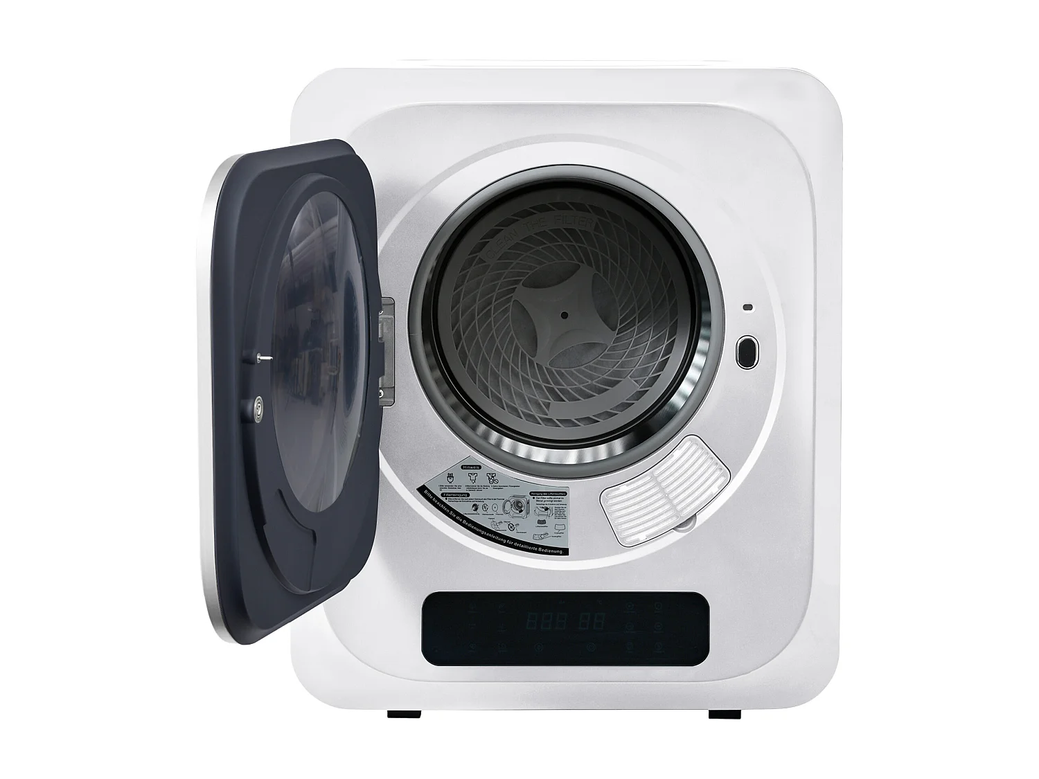 Asciugatrice 3 kg con 6 funzioni - Protezione surriscaldamento - Bianco