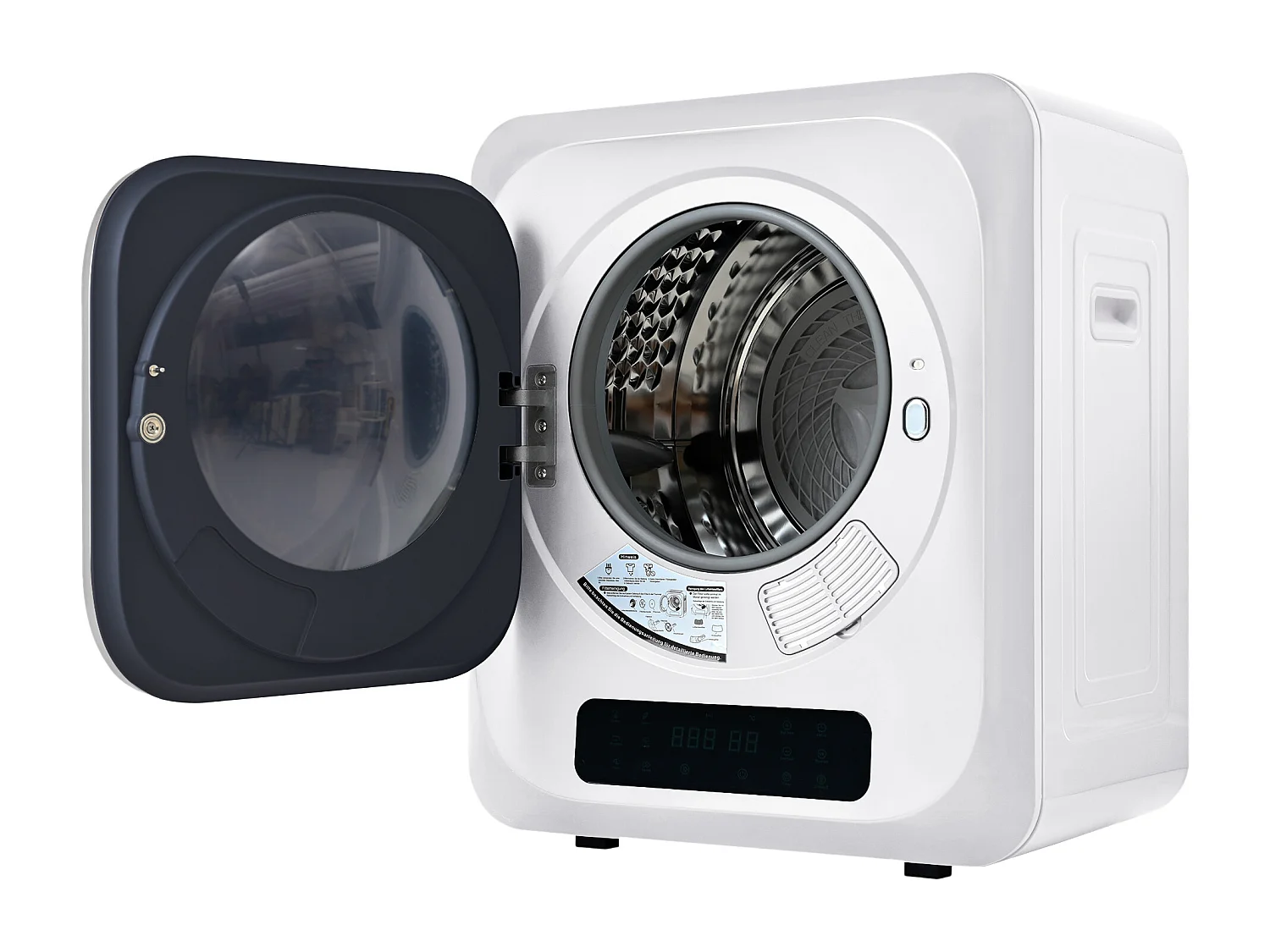 Asciugatrice 3 kg con 6 funzioni - Protezione surriscaldamento - Bianco