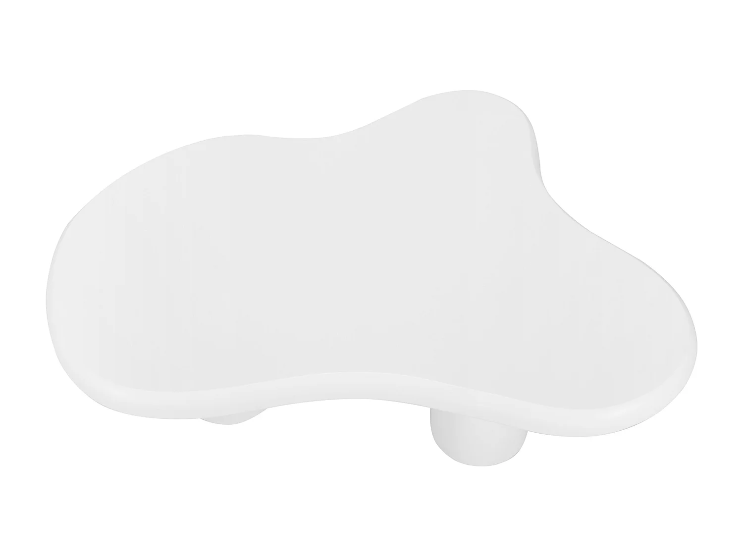 Mesa de centro irregular en forma de nube blanca - Madera MDF 97X67X32cm