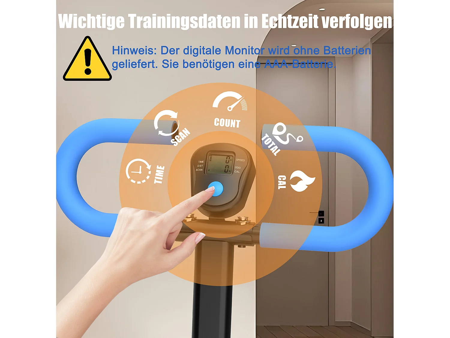 Simulador de escadas com 3 níveis de resistência ajustável - Preto