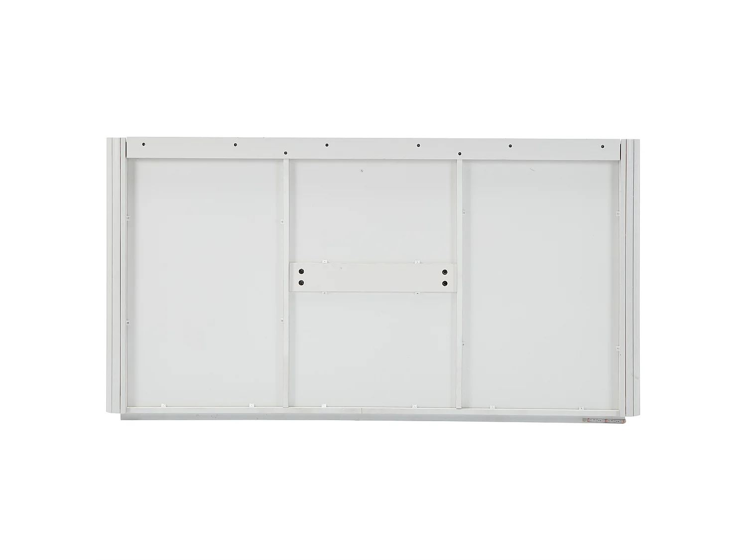 Buffet LED avec 2 portes et 3 tiroirs - Blanc 150.5x35x80cm