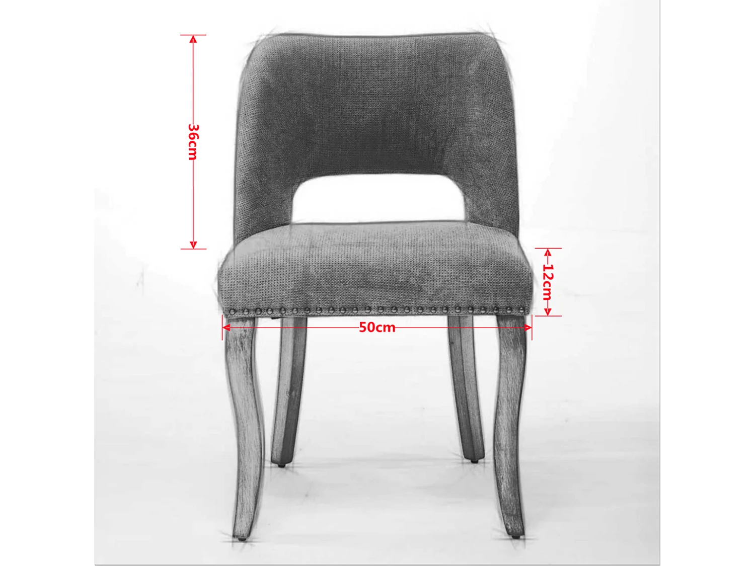 Set van 2 stoffen en houten stoelen - Hol ontwerp - Blauw