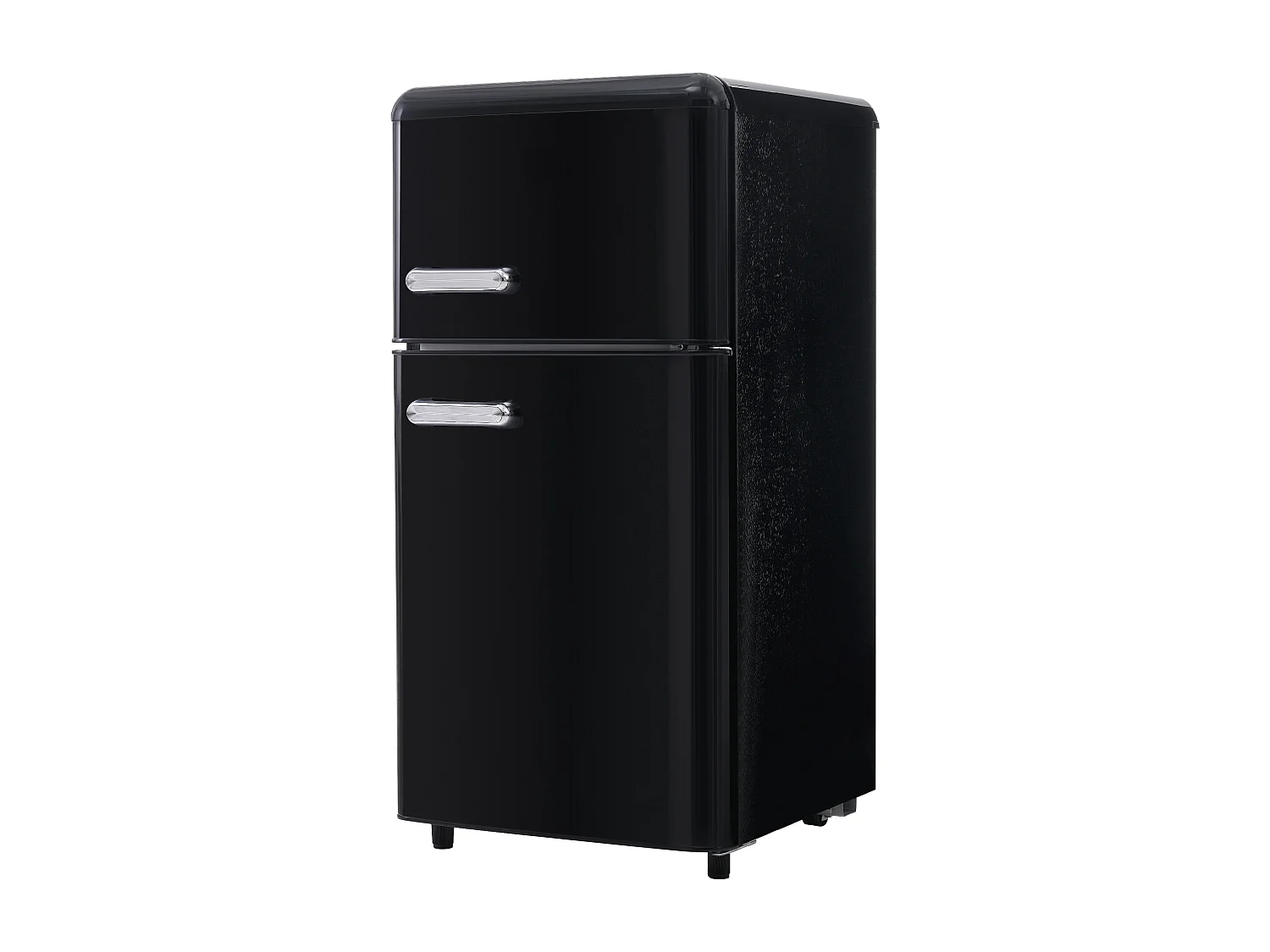 Réfrigérateur style rétro de 72 L avec LED - congélateur de 21 L -Noir