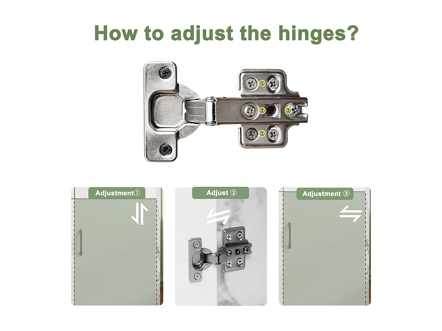 Isla de cocina con mesa extensible - 6 cajones, 3 puertas y encimera efecto mármol negro - Blanco