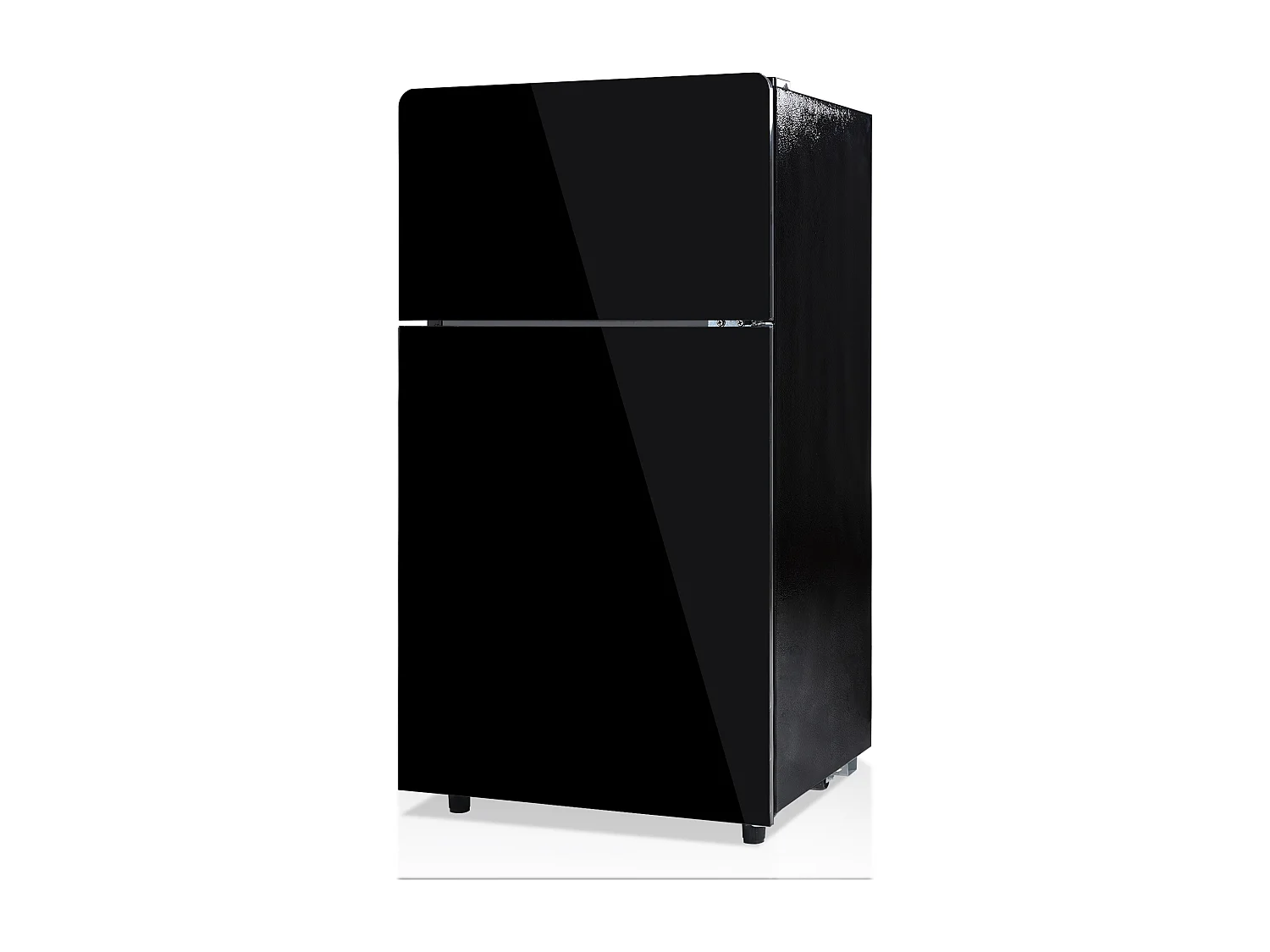 Mini-réfrigérateur 72 L avec porte en verre noir - Thermostat réglable sur 7 niveaux et LED