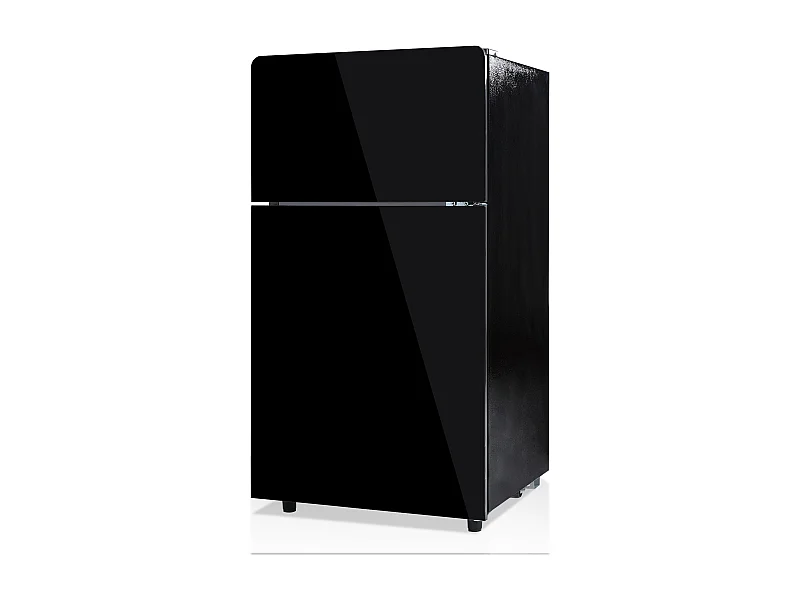 Mini-réfrigérateur 72 L avec porte en verre noir - Thermostat réglable sur 7 niveaux et LED