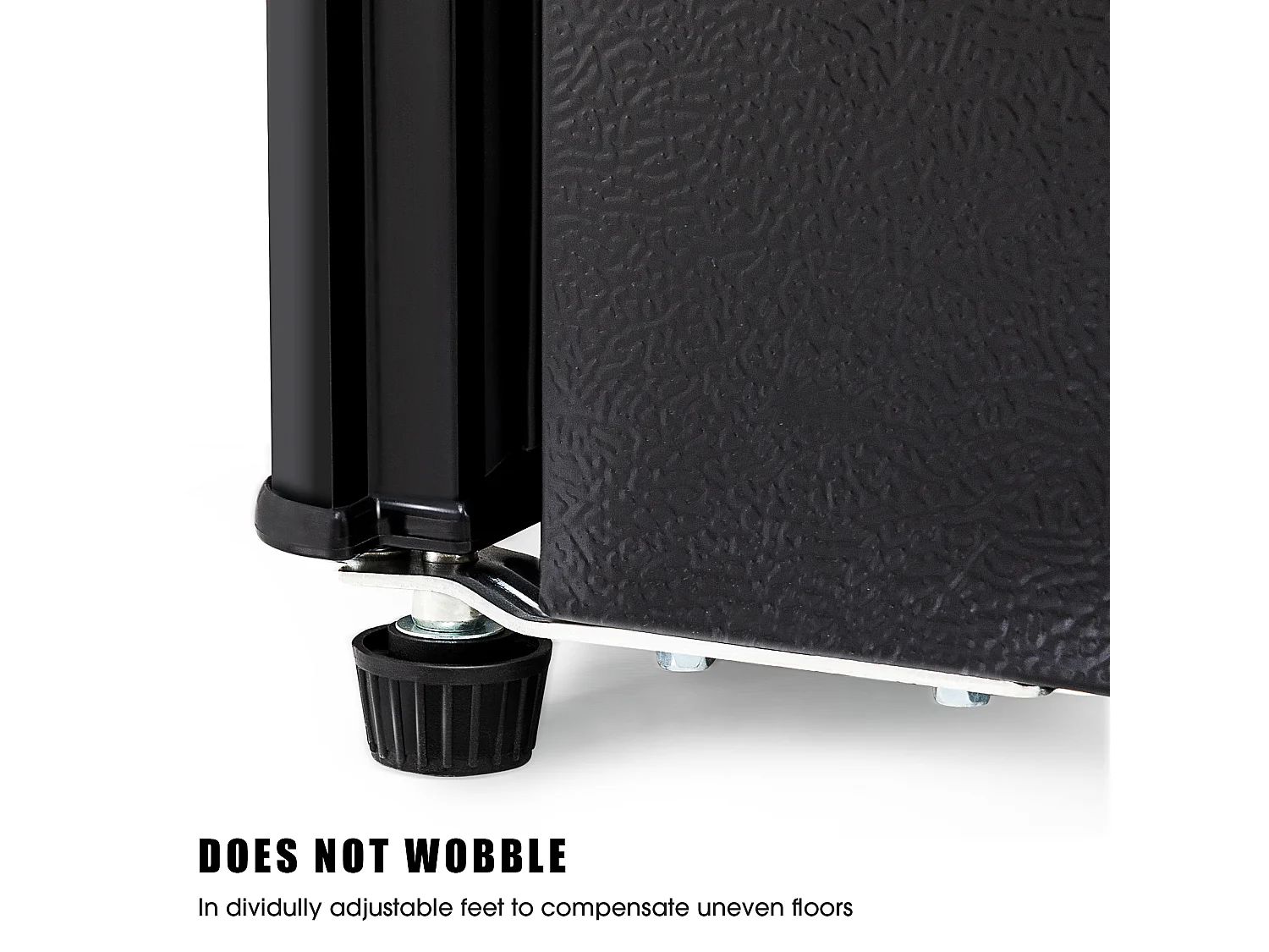 Réfrigérateur de 60 L avec congélateur 22 L et 2 portes ,LED - Noir