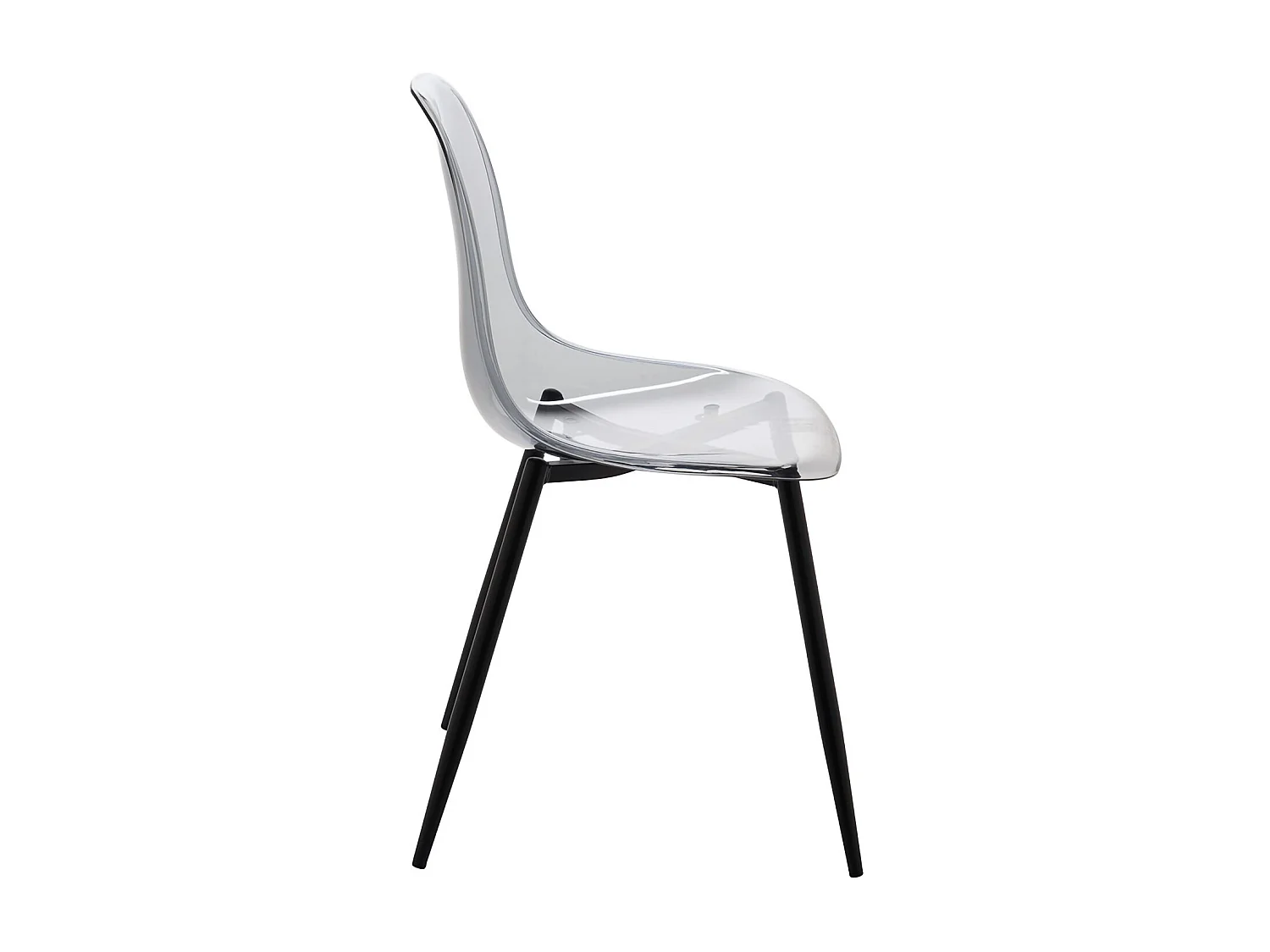 Set van 6 Dabdalhad stoelen, PET fauteuil, Ergonomische eetkamerstoel, Vergaderzitting, 53x46h81 cm, Fum?