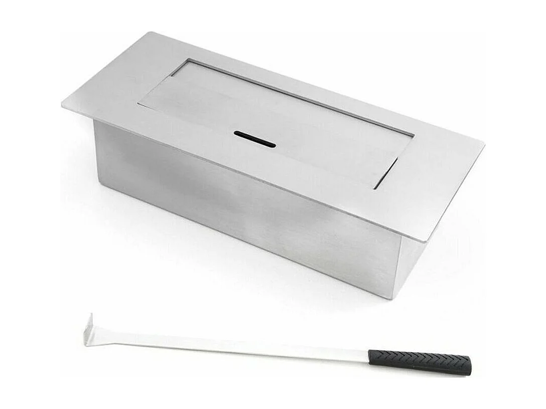 Camino a Bioetanolo Adro, Capacità 1,5 lt Made in Italy, 17x90x39h cm Nero