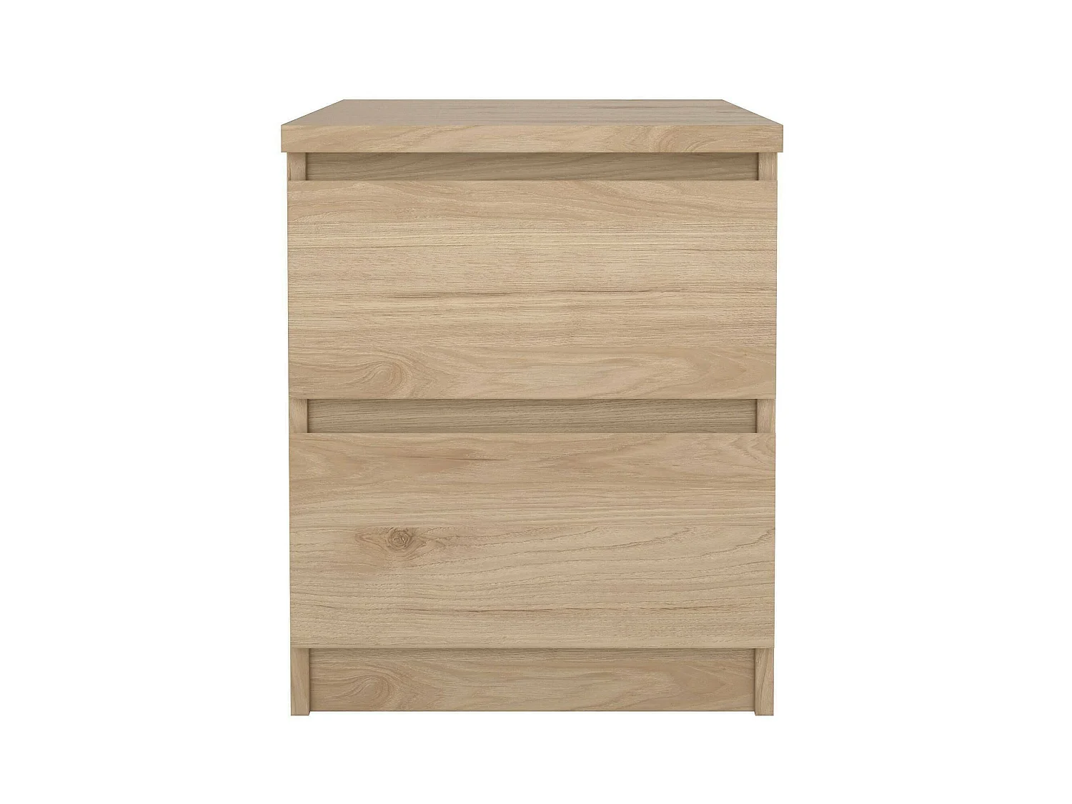 Daiki nachtkastje, Lage ladekast, Nachtkastje, Bedplank, 50x40 h50 cm, Eiken