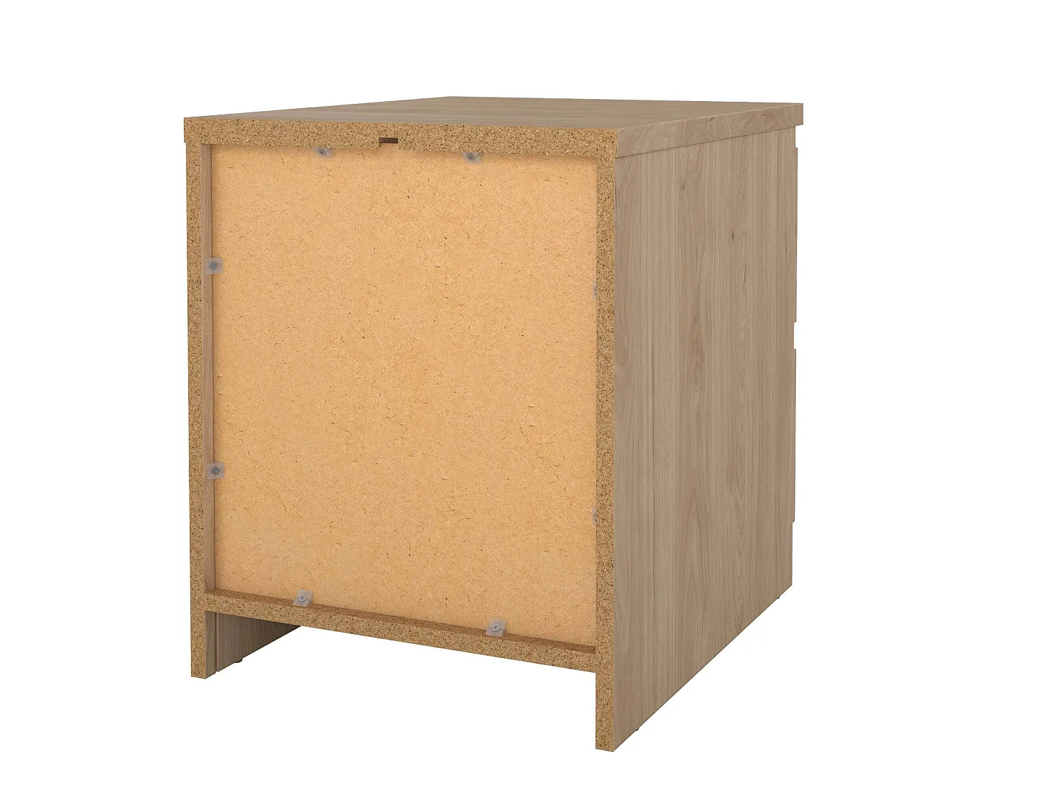 Daiki nachtkastje, Lage ladekast, Nachtkastje, Bedplank, 50x40 h50 cm, Eiken