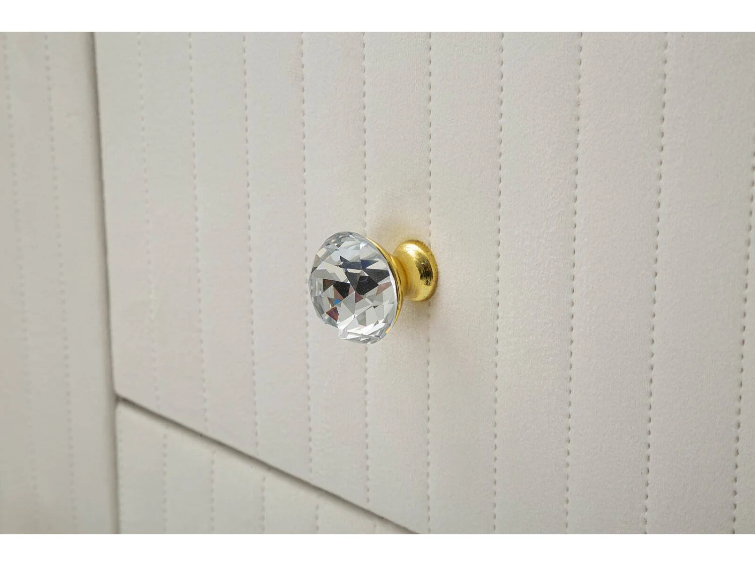 Buffet Lodovico, Buffet du salon, Commode de salon, Garde-manger de cuisine, 120x40 h85 cm, Crème et Blanc