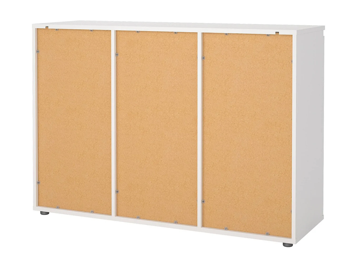 Buffet Dsaltutt, Buffet du salon, Commode de salon, Garde-manger de cuisine, 119x40 h84 cm, Blanc
