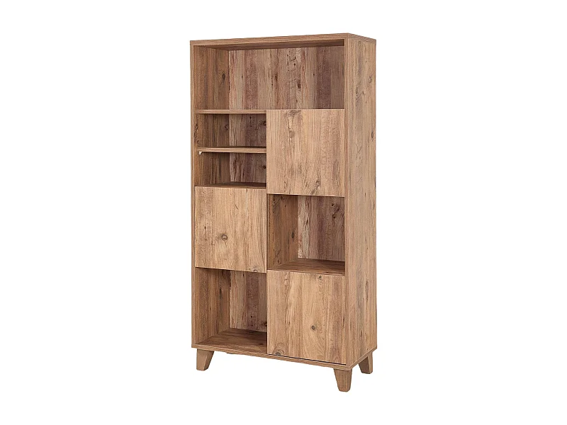 Dtomb boekenkast, Kantoorplank, Boekenkast, Bibliotheek, 80x36 h155 cm, Eiken