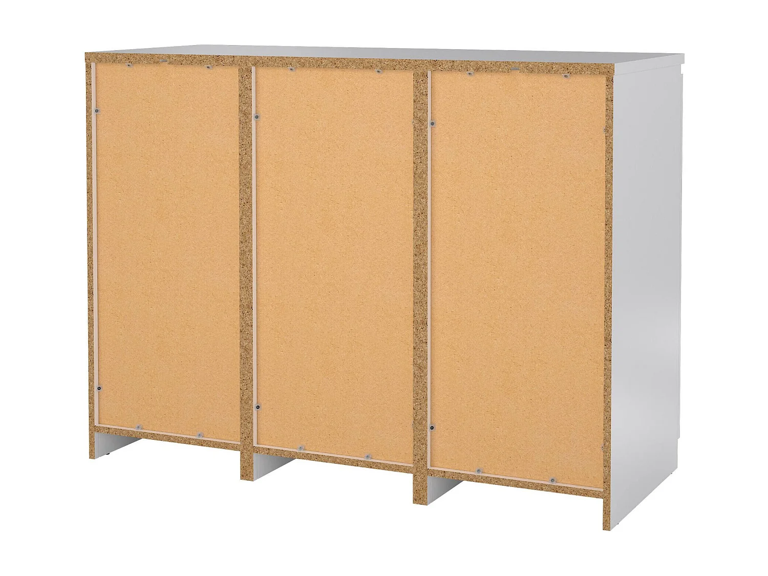Buffet Dsalmas, Buffet du salon, Commode de salon, Garde-manger de cuisine, 121x50 h91 cm, Blanc