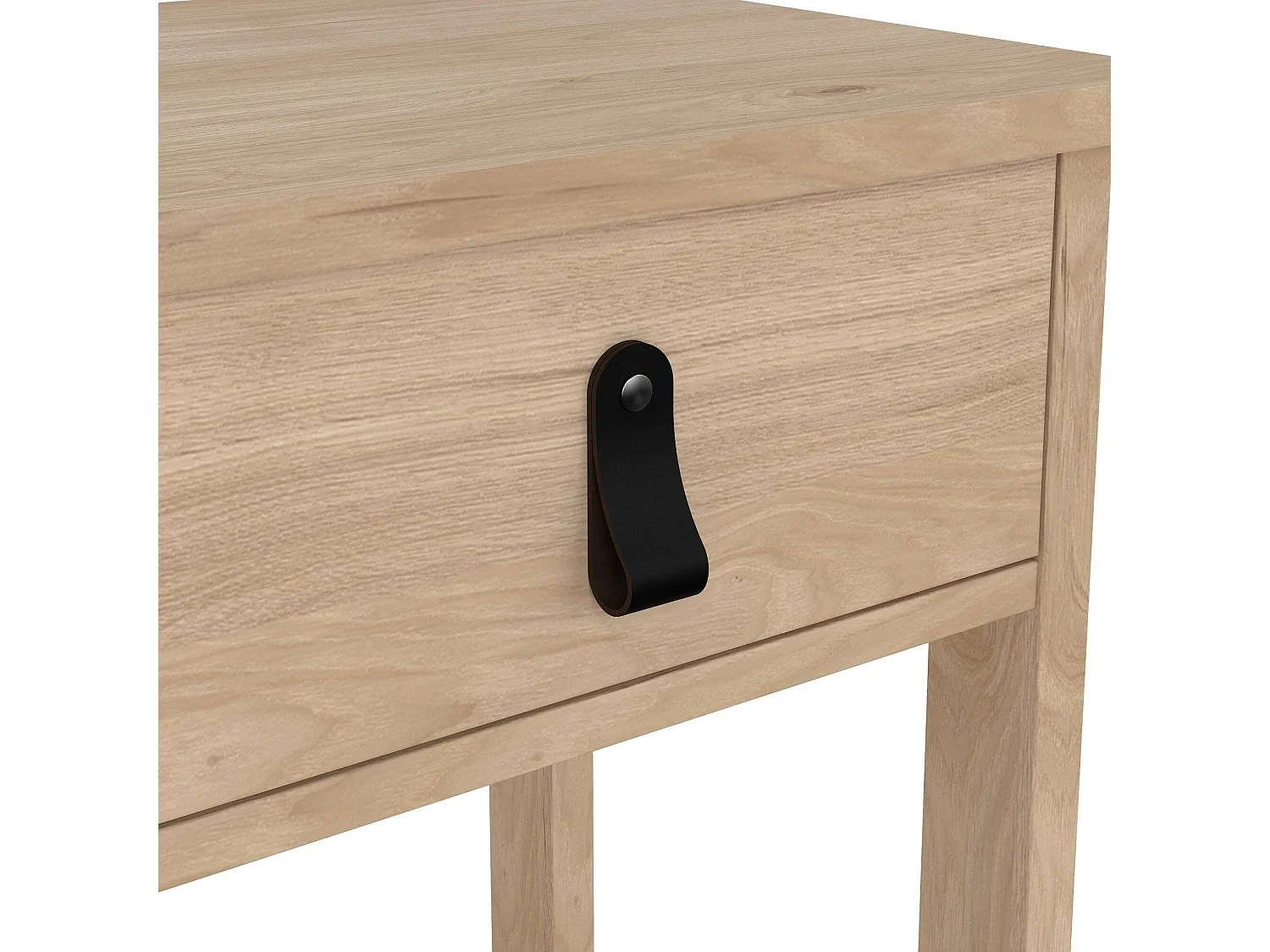 Chevet Dsabir, Commode basse, Table de nuit, Étagère de chevet, 40x34 h70 cm, Chêne clair